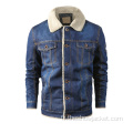 OEM Custom Customs Blue Denim Jacket Broderie